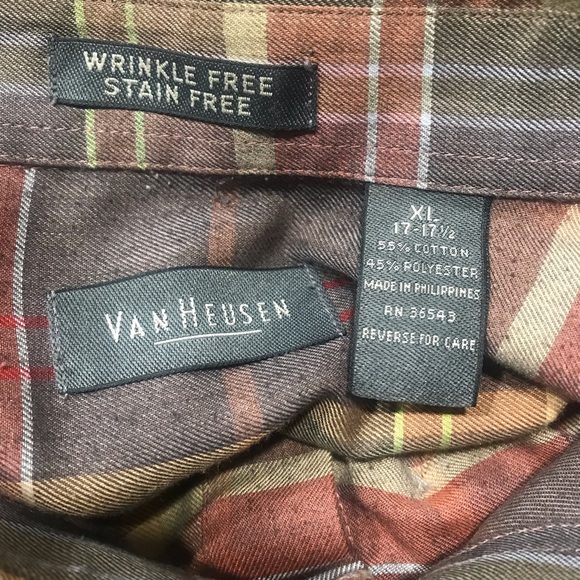Van Heusen Casual Button Down Shirt Multi XL - Picture 4 of 5